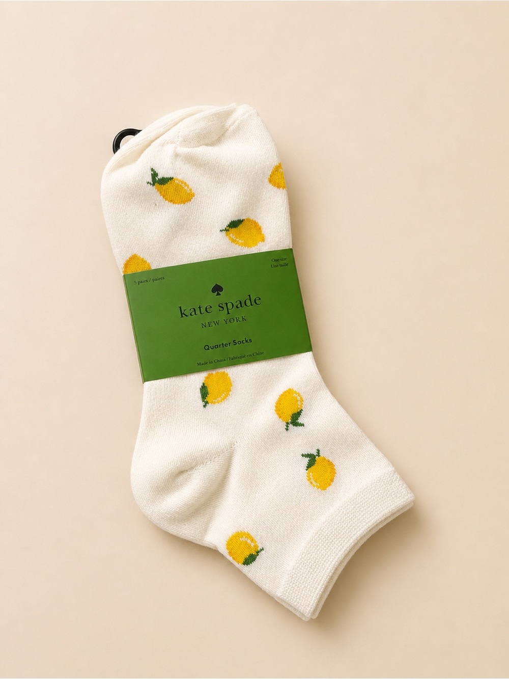 Kate Spade 3-Pack Socks - Lemons